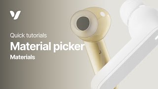 Material picker in Vectary