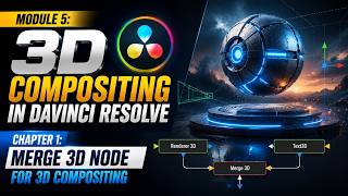 Module 5: 3D Compositing in DaVinci Resolve | Chapter 1 Merge 3D Node for 3D Compositing