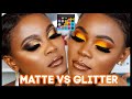 NEW JUVIAS PLACE WAHALA PALETTE MAKEUP TUTORIAL| 2 IN 1 YELLOW EYESHADOW LOOKS FOR BROWN/DARK SKIN