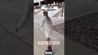 HOW TO T STOP ON INLINE SKATES! 🛑♥️ #rollerblading #tutorial