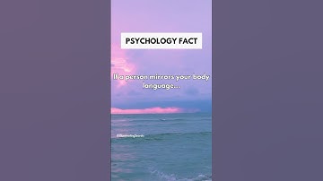 If a person mirrors your body language #shorts #subscribe #psychologyfacts