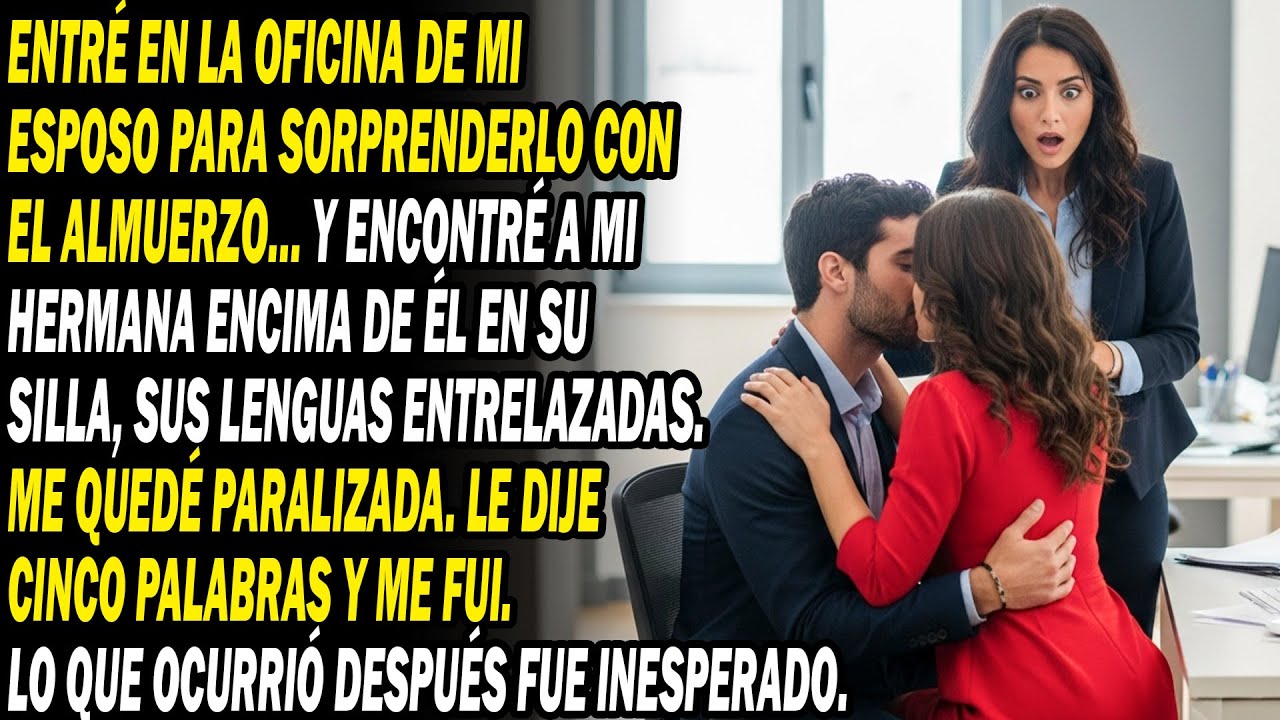 Vi A Mi Hermana En Regazo De Esposo En Su Oficina. Mi Acción Los Hizo Arrepentirse Para Siempre..😱🔥.