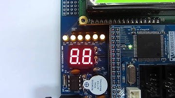 AVR ATmega128 트레이닝보드 - LED, FND(7-SEGMENT) 밝기제어(PWM)