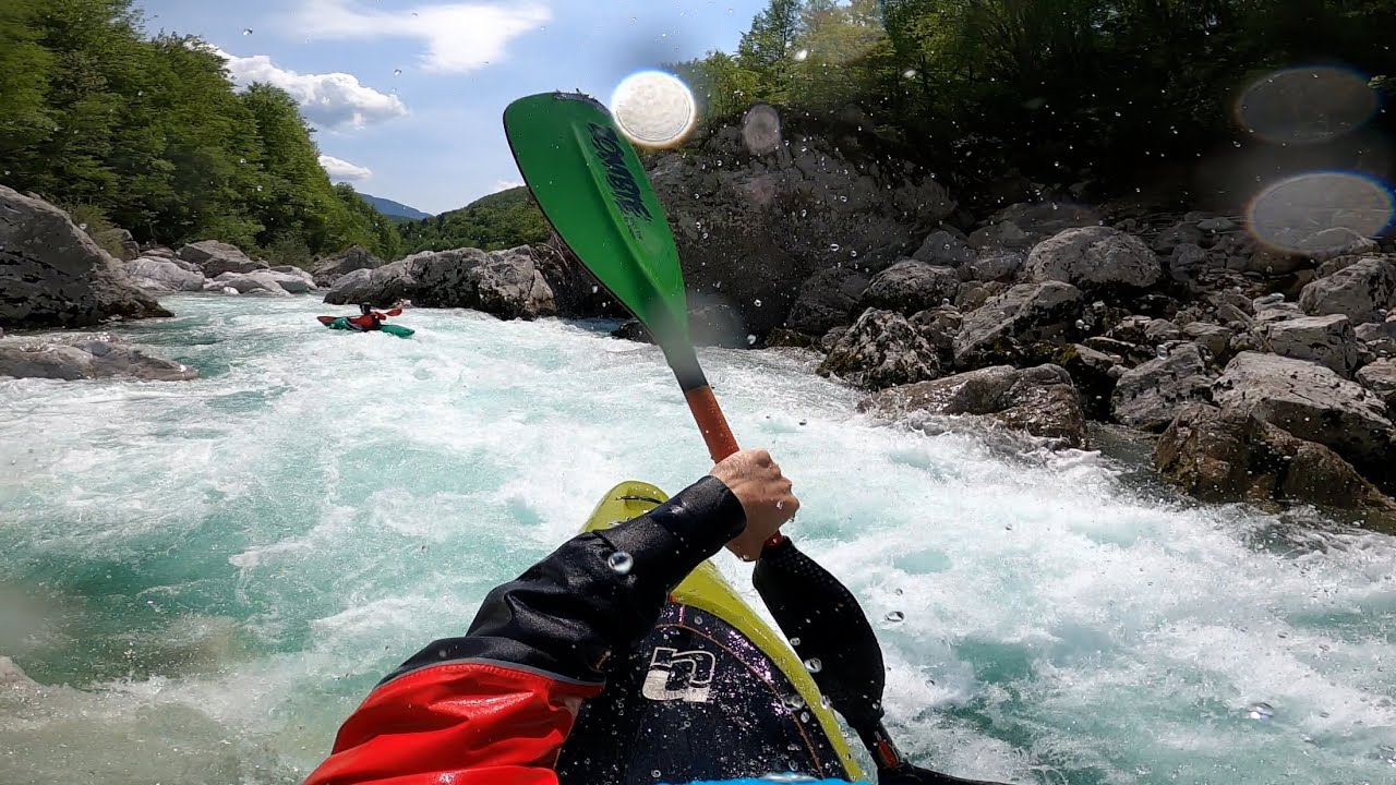 Soča Cataract 32m3/s -  top to bottom
