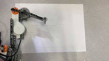 2-Link LEGO Robot Arm moved by Inverse Kinematics