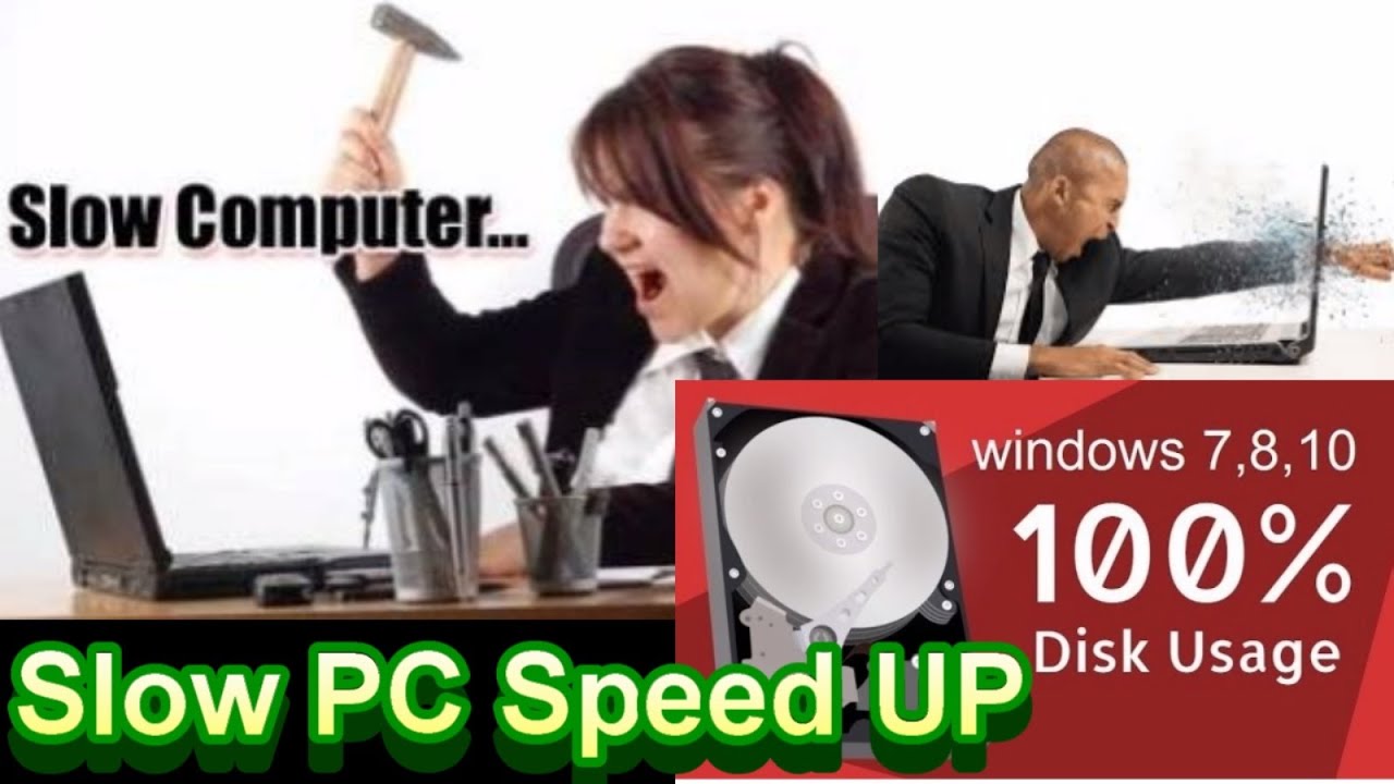 computer slow 100 disk
