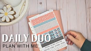 Daily Duo | Plan With Me | Erin Condren | Decorative Planning | Functional Planning | Planner Kate