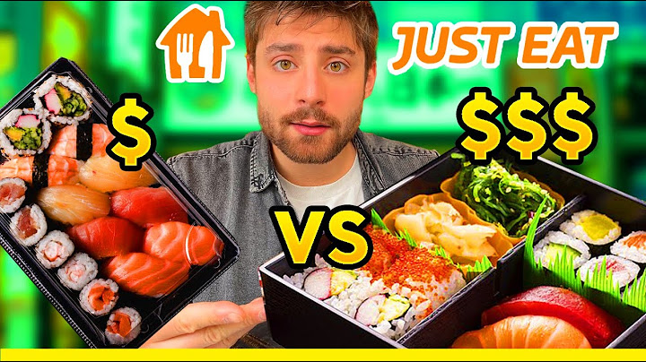SUSHI ECONOMICO vs COSTOSO su JUST EAT