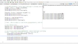 Java Object class - methods - 2. toString() - Explanation