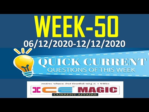 🔴#GPSC ICE MAGIC WEEK 50| ICE CURRENT NEWS (06 DECEMBER TO 12 DECEMBER 2020)#DYSO #RFO #STI #PI #RTO