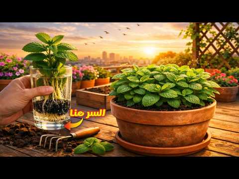 أسهل وأسرع طريقة لتكثير النعناع في البيت! 🌿 دايماً عندك نعناع فريش!