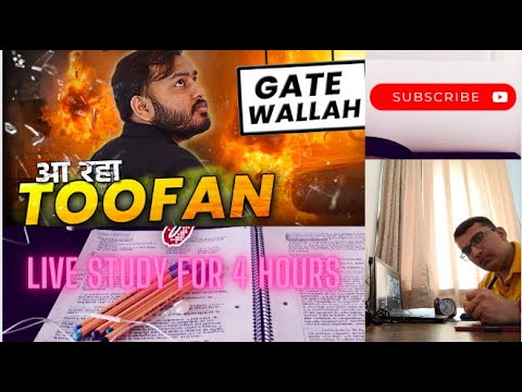 🔴 STUDY LIVE WITH ME for 4 Hours #livestudy | DAY IN A LIFE OF GATEASPIRANT