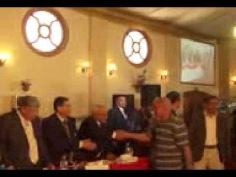 إحتفاليه الشركه المصريه للإتصالات من الأسطورة رضا عليوة إهداء للمهندس مصطفى كامل الجريدى