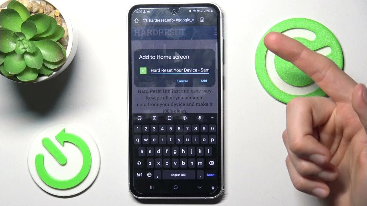 how-to-make-website-shortcut-in-samsung-galaxy-f54-add-website-icon