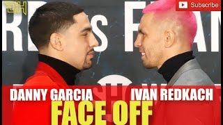 DANNY GARCIA VS IVAN REDKACH LOCK EYES IN FACE OFF AHEAD OF BROOKLYN BRAWL...