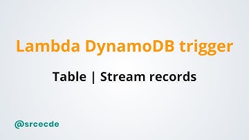 Trigger lambda function on DynamoDB table modification