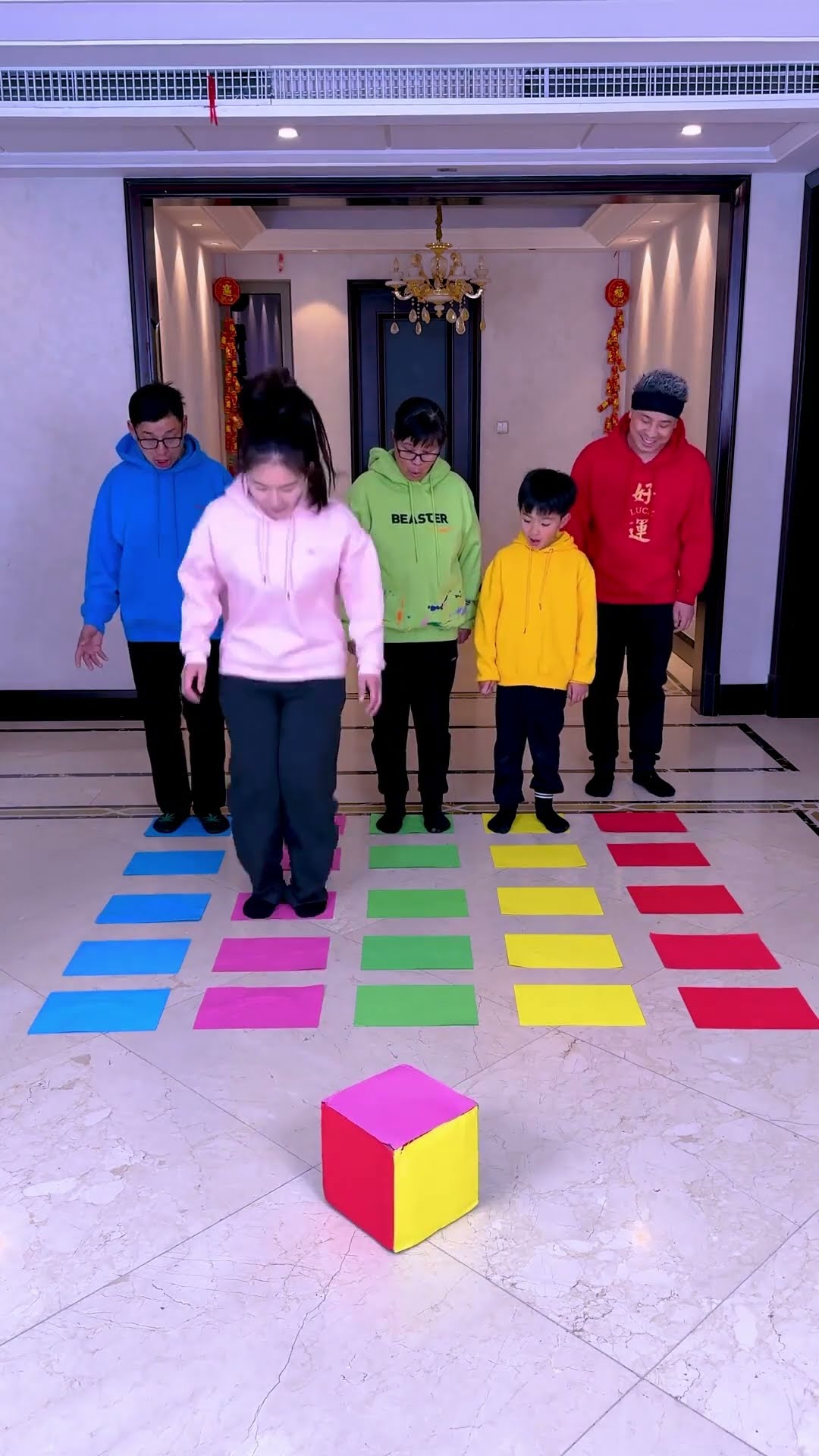 Dice Color Challenge, Who Can Reach The Finish Line First?#Funnyfamily #Partygames #Challenge #Funny