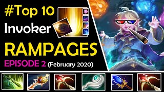 Dota 2 Top 10 Best Invoker Rampages Episode 2 (March 2020)