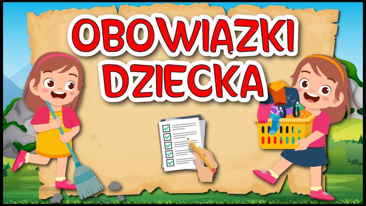 Obowiązki dziecka 🧒 Wiersz o obowiązkach domowych dziecka ️ - YouTube