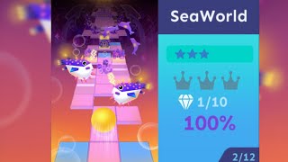 Rolling Sky Sea World Easy Way