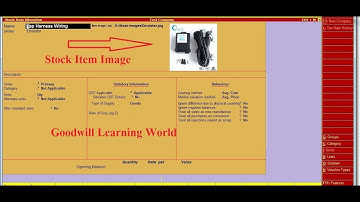 Tally TDL for View Stock Item Image in Inventory Master   Tally Add on for View Stock Item Images