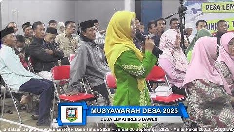 🔴 LIVE | MUSRENBANG DESA | RKP DESA TAHUN 2026 DESA LEMAHIRENG BAWEN