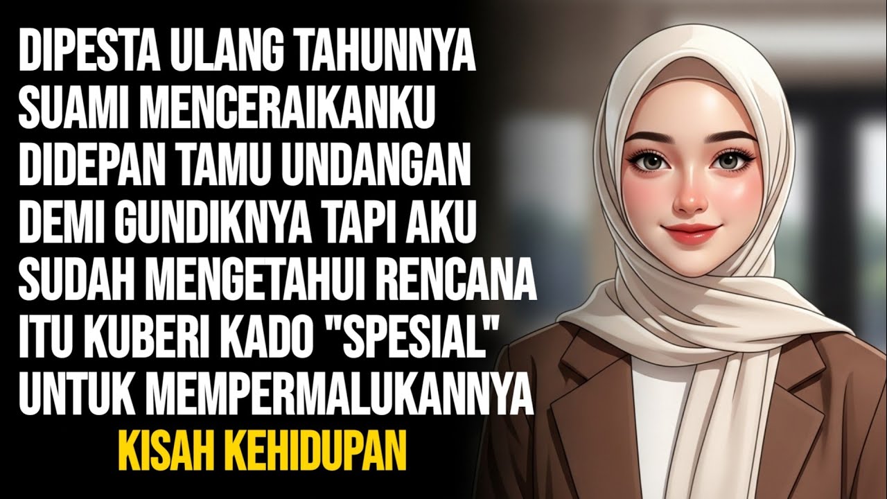 SUAMI MENCERAIKANKU DIDEPAN BANYAK ORANG DIACARA ULANG TAHUNNYA - KUBERI KADO ISTIMEWA MENYAKITKAN