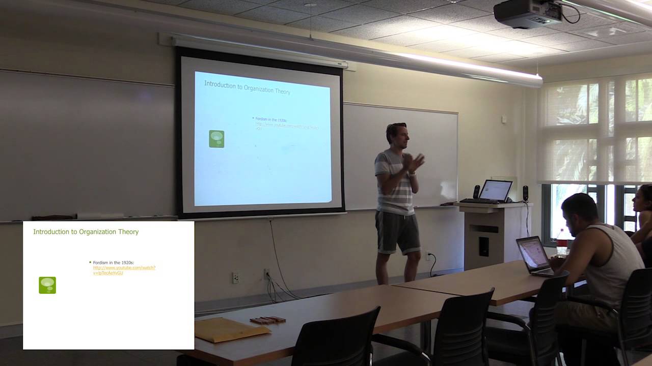 Lecture 56.1 Organizational Theory