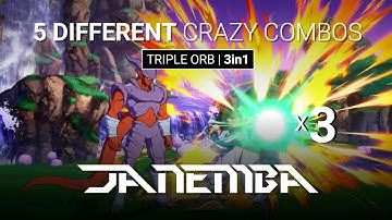 5 Different Janemba TRIPLE Hell Gate Orb Combos ⚔️ DBFZ Compilation