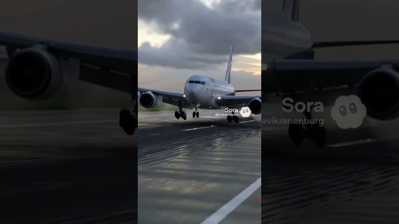 What on EARTH happened to the wings at the end? #shorts #ai #airplane