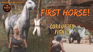 How to Get Your First Horse and Survive Corrupted Enemies - Conan Exiles Ep 7 (XBOX)