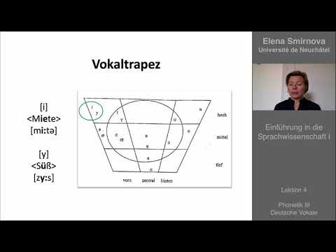 Video: Unterschied Zwischen Vokalen Und Diphthongs