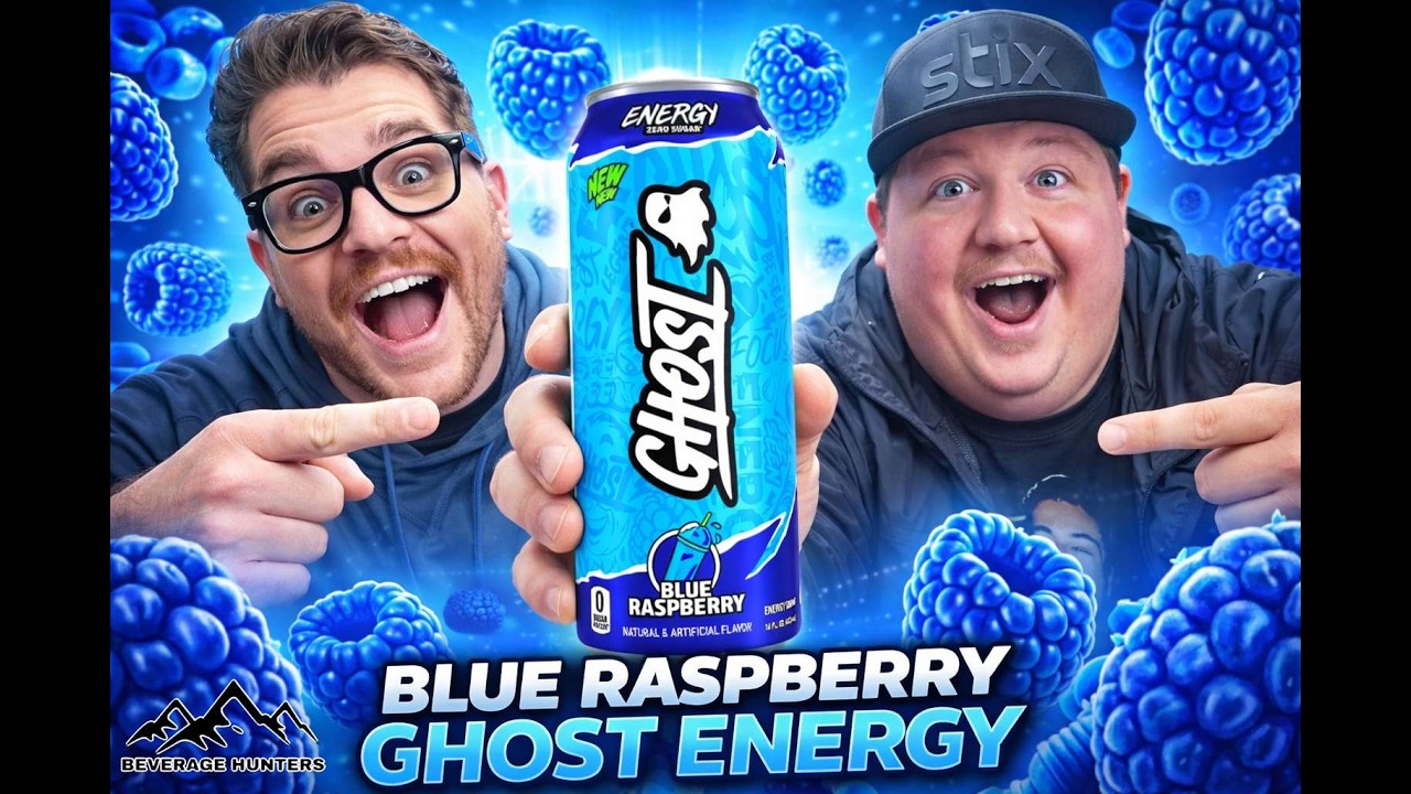 Blue Raspberry Ghost Energy Drink NEW! - YouTube