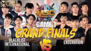 MSC 2021 GRAND FINALS | Execration Vs Blacklist Int'l | MLBB Southeast Asia Cup