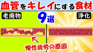 しんどい時や疲れた時は見て！血管を綺麗にする食材9選【老廃物｜毒素｜デトックス】倦怠感や無気力も改善