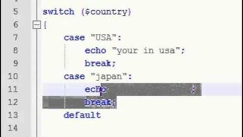 PHP Tutorial   6   Switch statement   YouTube