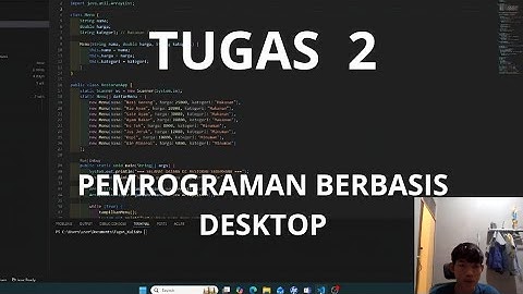 Tugas 2 Pemrograman Berbasis Desktop Universitas Terbuka