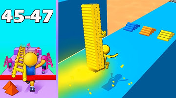 Ladder Race (IOS, Android) New update Gameplay All Levels (Level 45-47)