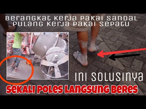 Cara menghilangkan noda semen pada kaki atau tangan