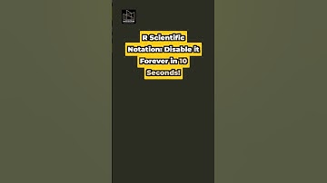 RStudio Hack: Turn Scientific Notation OFF Forever!