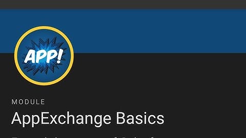 AppExchange Basics Trailhead Answer