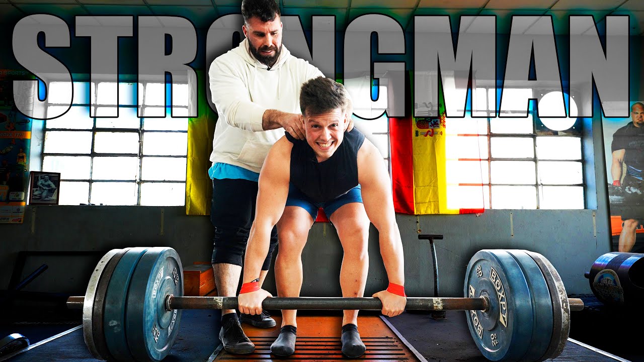 PRIMEIRA VEZ A FAZER UM TREINO DE STRONGMAN !! *250KG de PESO MORTO*