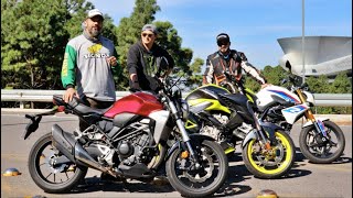 Honda CB300R, Zontes R310 y BMW G310R