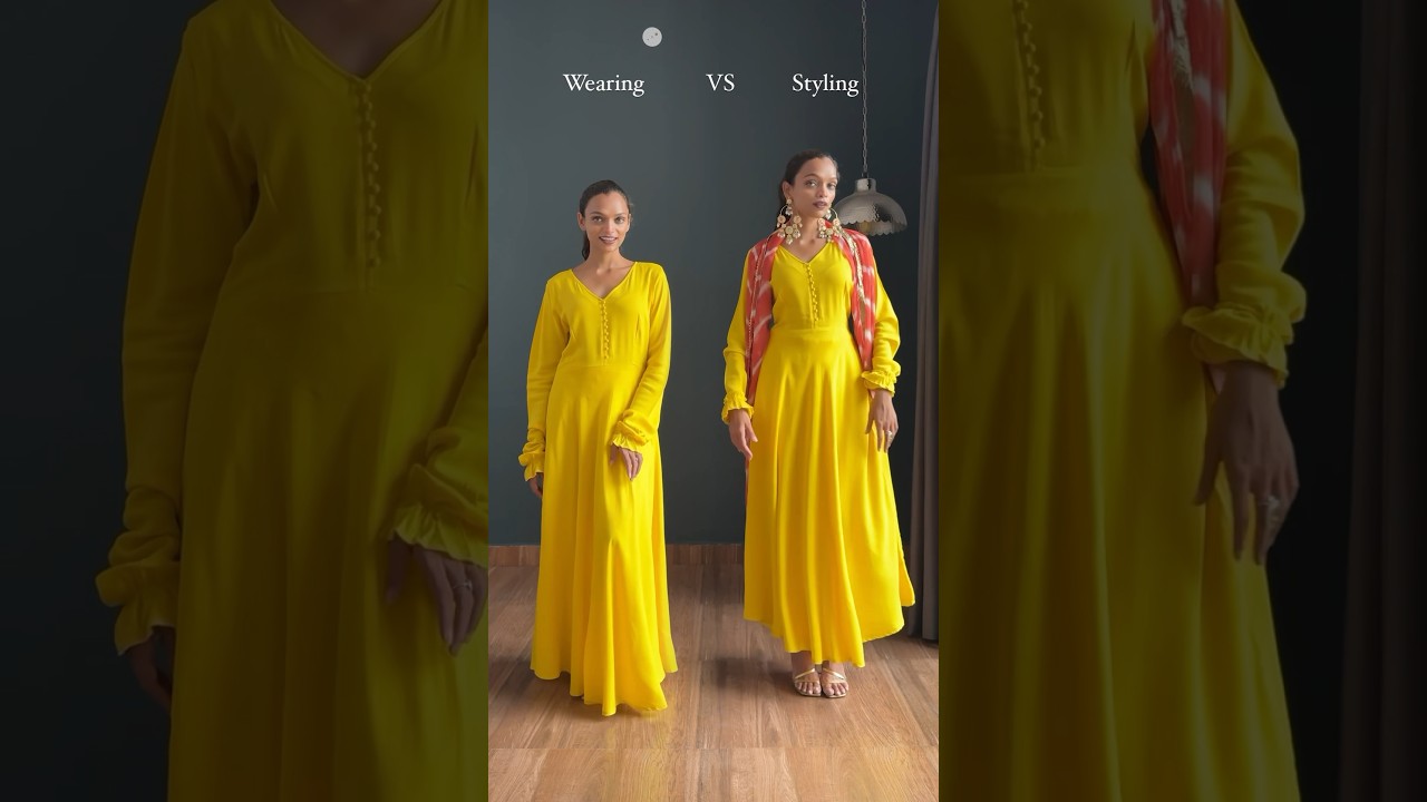 Wearing VS Styling a loose anarkali suit 🥰