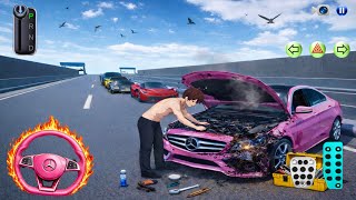 Pink Mercedes-Benz repair For Parking - 3d Driving Class android game || Car Game #gameplay #cargame screenshot 2