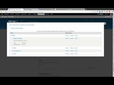 Drupal 7 Meta Tags module - Daily Dose of Drupal episode 28