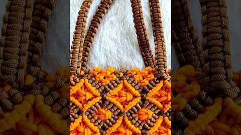 Macrame Hand Bag ❤️ #shorts