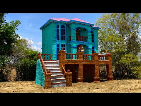 Build Most Creative Three-Story Mud Tiny House [part 2]