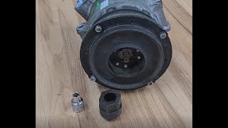 Detroit Thermo tool use on Toyota Camry and Rav4 A/C compressor hub