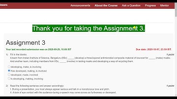 NPTEL || Technical English For Engineers || Assignment 3 Solution || Week 3 Solution